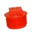 A small plastic piece for plugging pipes
